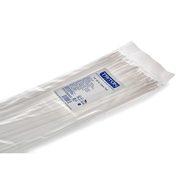 Triton Products 14" Long HeavyDuty Natural Nylon Ties with 50 lb
